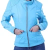 womens-sky-blue-faux-leather-jacket