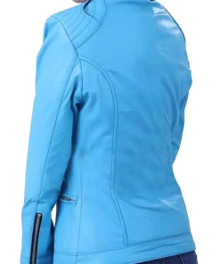 womens-sky-blue-faux-leather-jacket