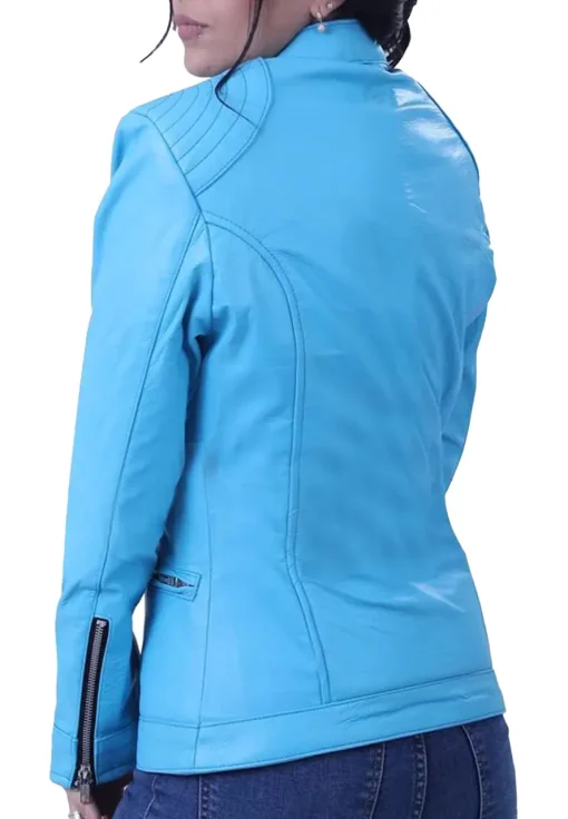 womens-sky-blue-faux-leather-jacket