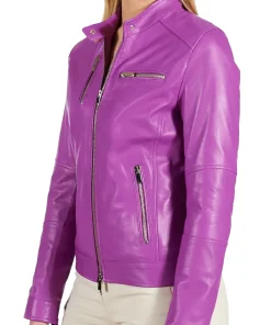 womens-smooth-biker-purple-faux-leather-jacket