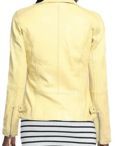 womens-yellow-biker-faux-leather-jacket