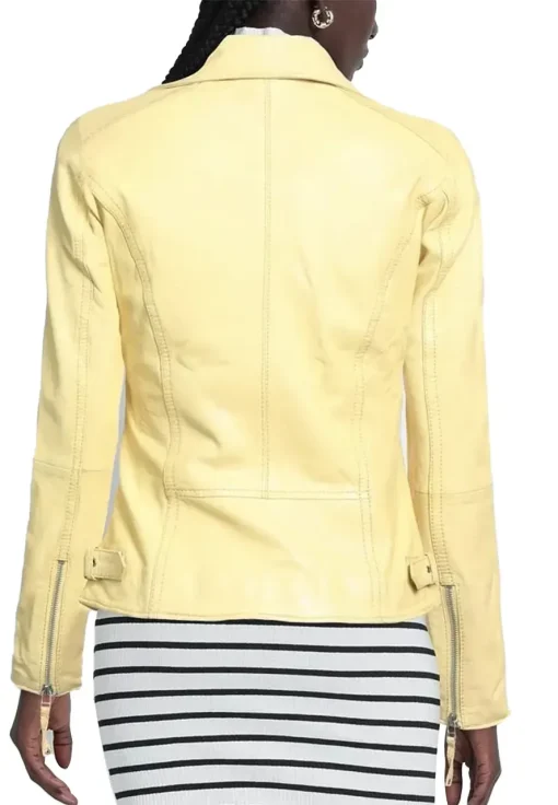 womens-yellow-biker-faux-leather-jacket