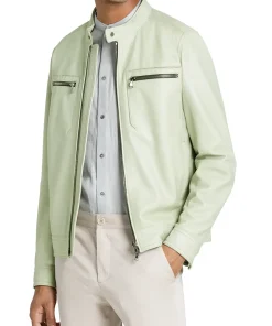 mens-grained-green-faux-leather-jacket