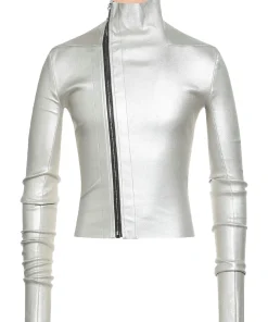 mens-slim-fit-silver-faux-leather-jacket