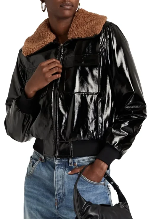 womens-aviator-black-faux-leather-fur-collar-jacket