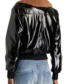 womens-aviator-black-faux-leather-fur-collar-jacket