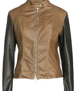 womens-biker-brown-faux-leather-jacket-with-black-sleeve