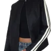 womens-black-faux-leather-biker-jacket-with-ivory-stripe