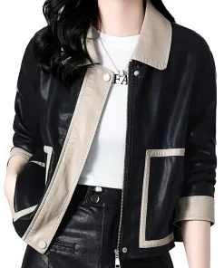 womens-black-faux-leather-jacket
