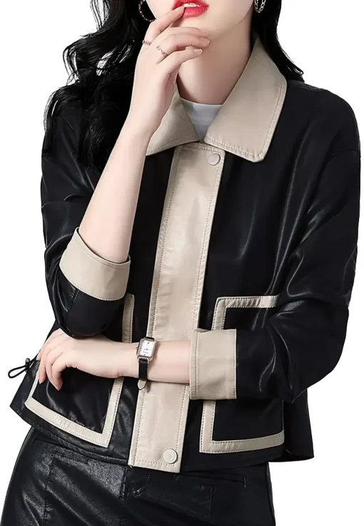 womens-black-faux-leather-jacket