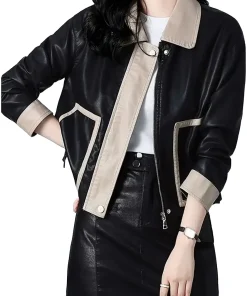 womens-black-faux-leather-jacket