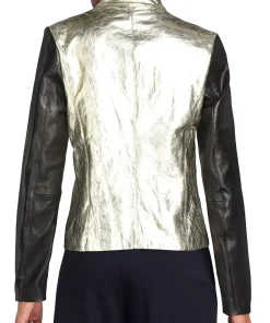 womens-black-sleeve-silver-faux-leather-biker-jacket