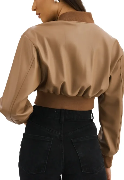womens-brown-faux-leather-crop-bomber-jacket
