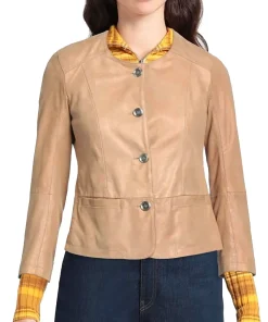 womens-button-front-camel-faux-leather-jacket