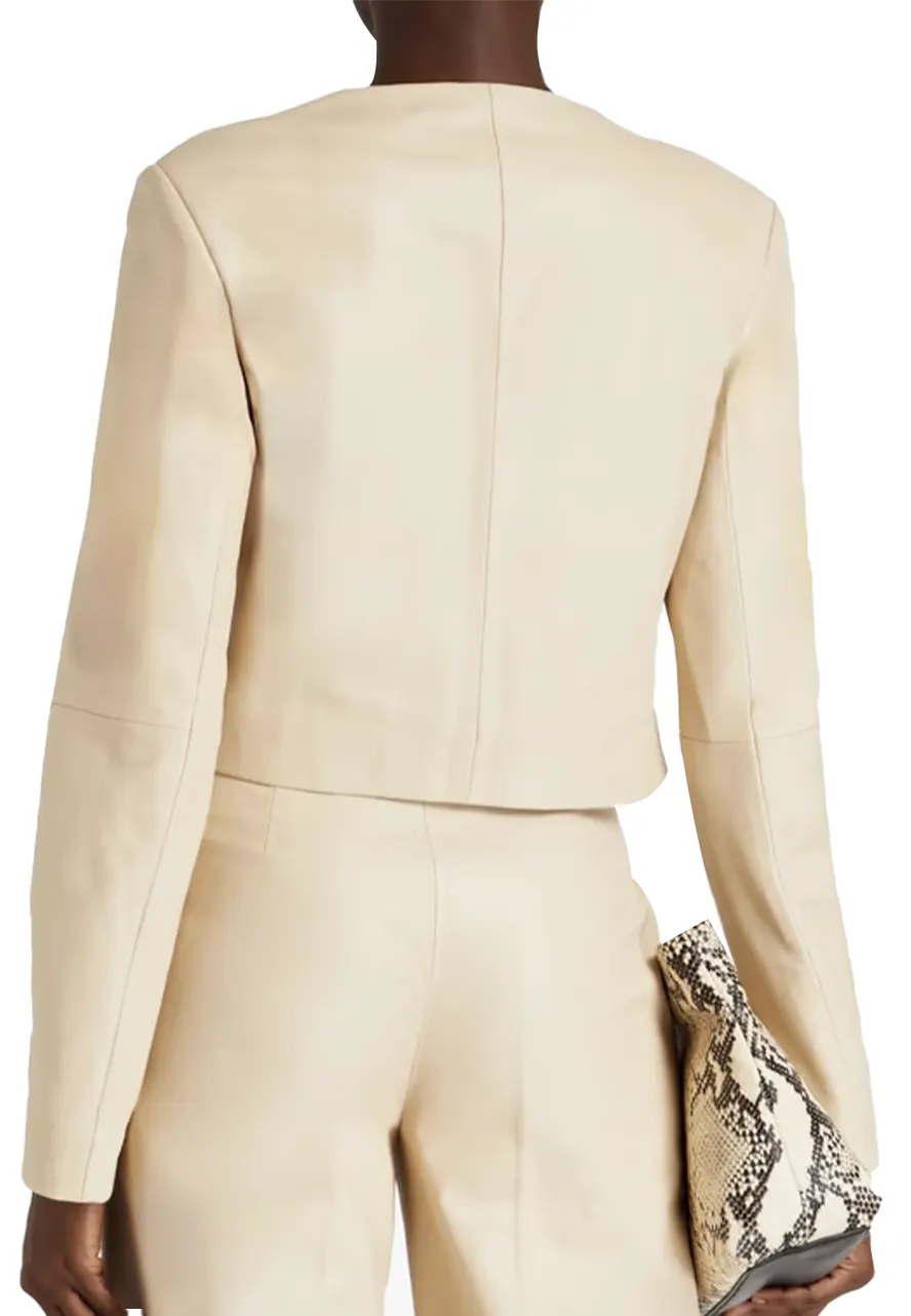 Womens Cream Faux Leather Jacket 3 cream-faux-leather-biker-jacket