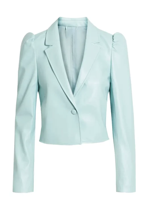 womens-cropped-sky-blue-faux-leather-blazer