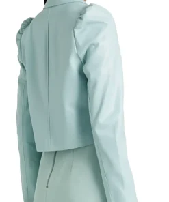 womens-cropped-sky-blue-faux-leather-blazer