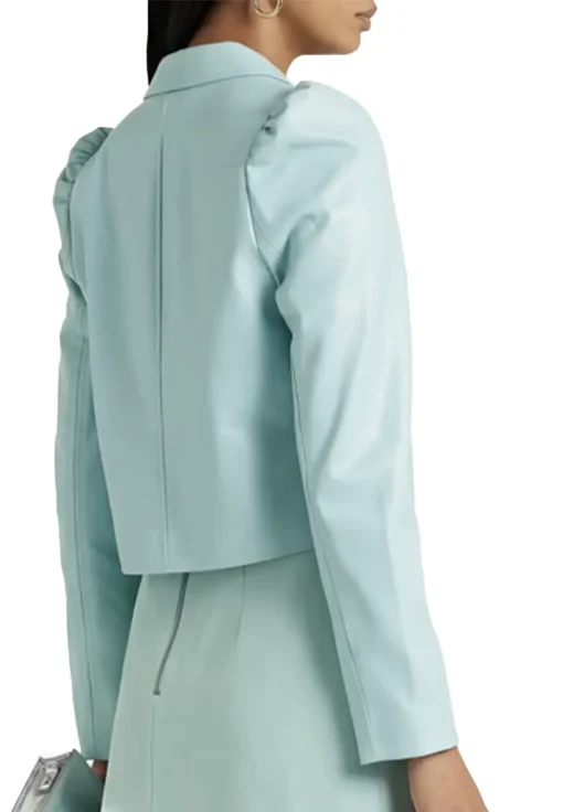 womens-cropped-sky-blue-faux-leather-blazer