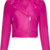 womens-fuchsia-faux-leather-crop-biker-jacket