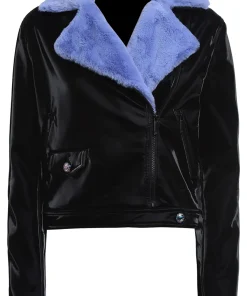 womens-fur-collar-black-faux-leather-jacket