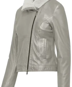 womens-gray-faux-leather-shearling-jacket