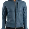 womens-hooded-blue-faux-leather-bomber-jacket