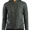 womens-hooded-green-faux-leather-bomber-jacket