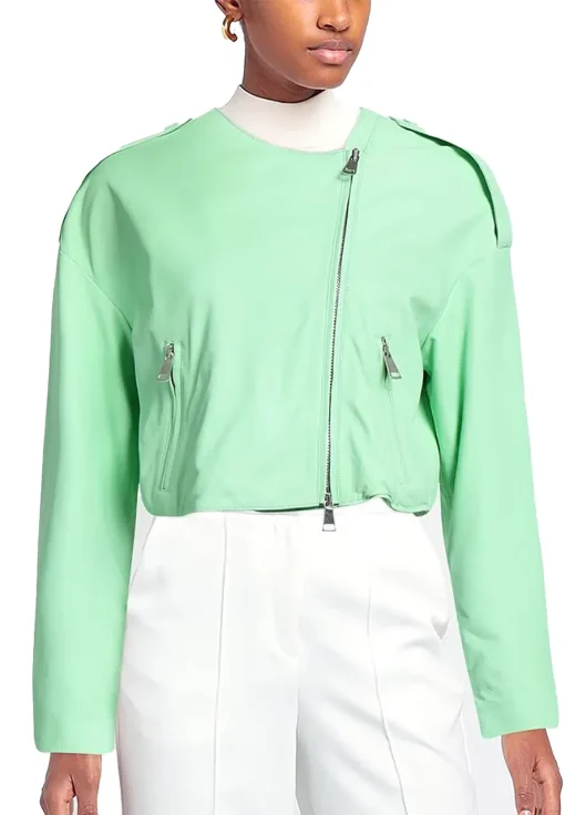 womens-light-green-faux-leather-biker-jacket
