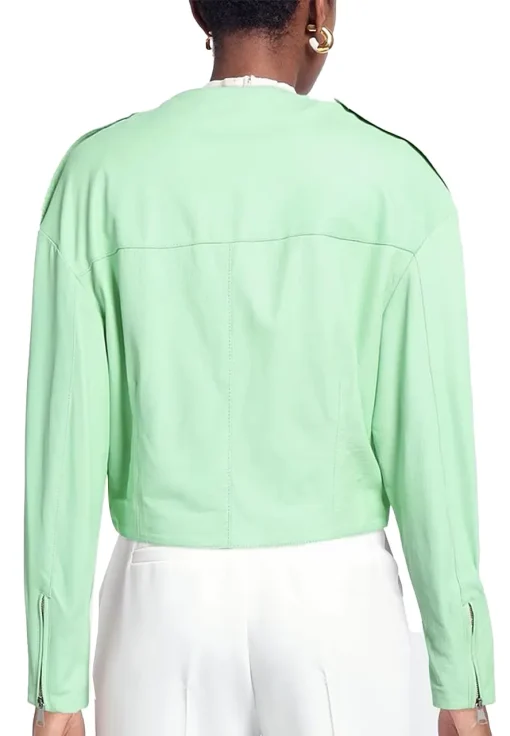 womens-light-green-faux-leather-biker-jacket