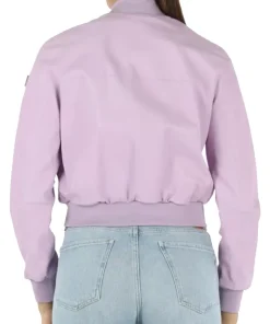 womens-light-purple-faux-leather-bomber-jacket