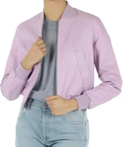 womens-light-purple-faux-leather-bomber-jacket