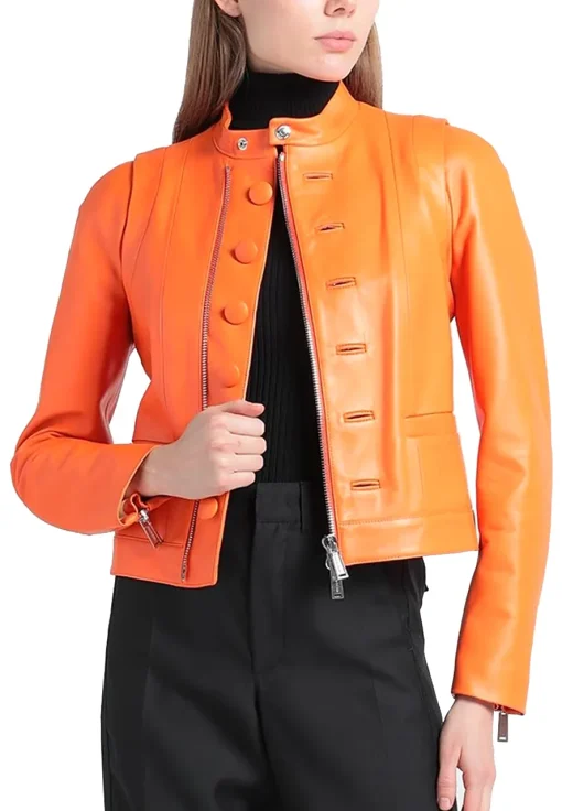 womens-moto-orange-faux-leather-jacket