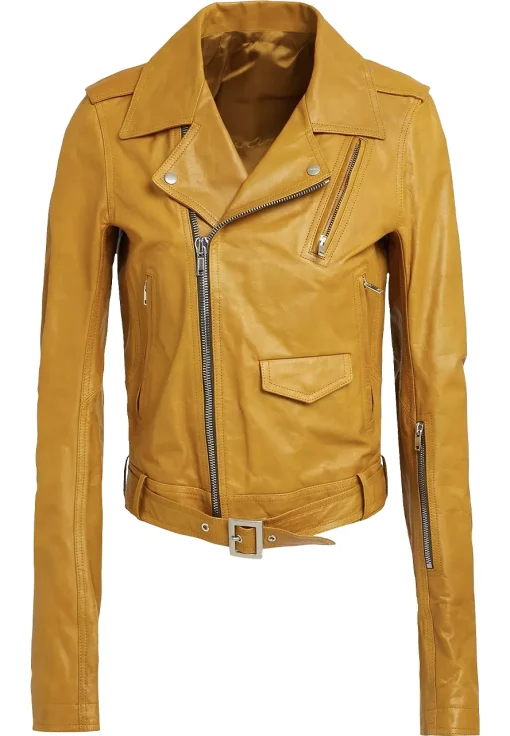 womens-mustard-faux-leather-biker-jacket