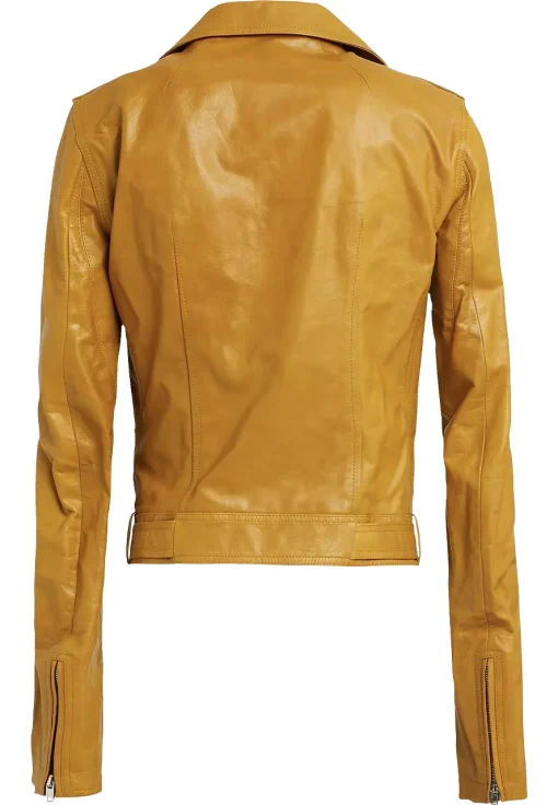 womens-mustard-faux-leather-biker-jacket