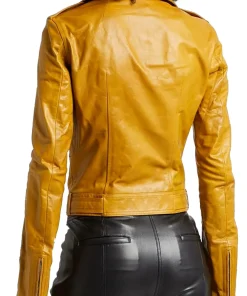 womens-mustard-faux-leather-biker-jacket