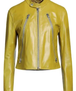 womens-olive-green-faux-leather-biker-jacket
