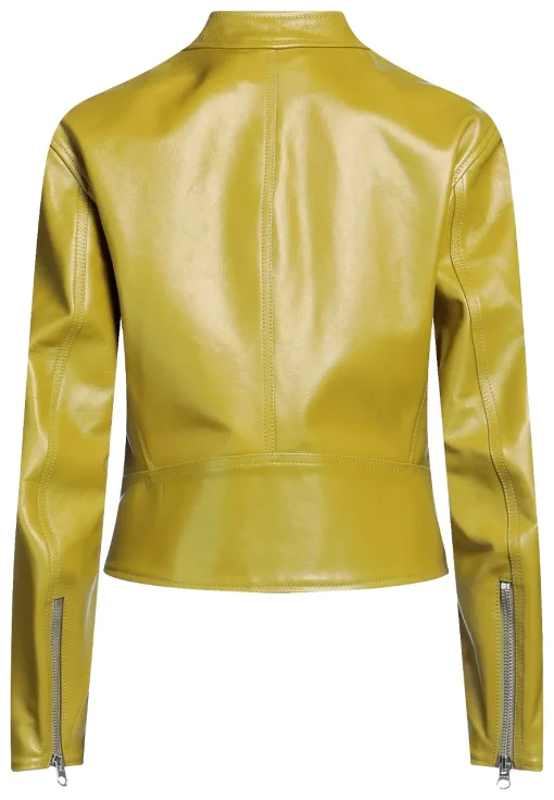 womens-olive-green-faux-leather-biker-jacket