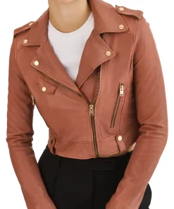 womens-peach-faux-leather-crop-biker-jacket
