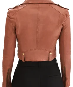 womens-peach-faux-leather-crop-biker-jacket