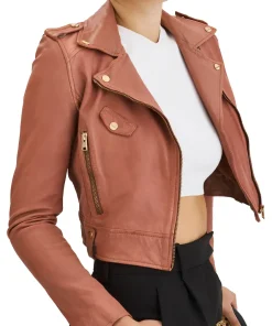 womens-peach-faux-leather-crop-biker-jacket