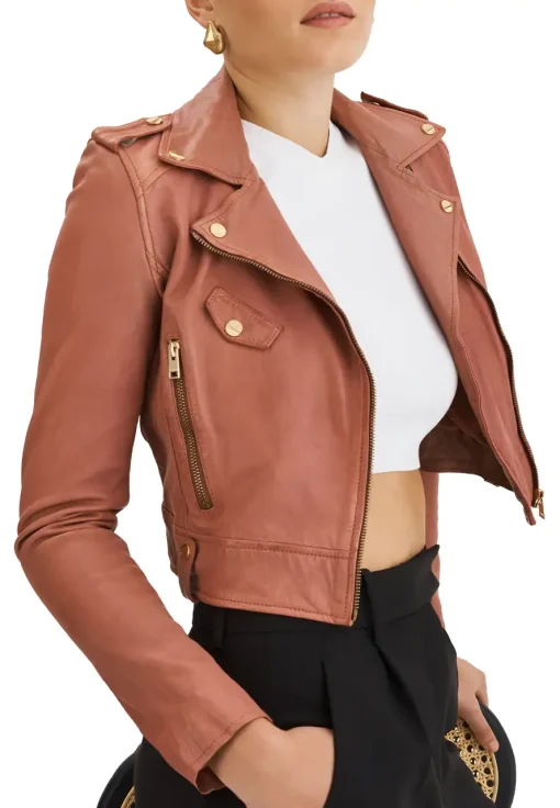 womens-peach-faux-leather-crop-biker-jacket