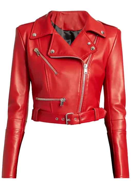 womens-red-faux-leather-crop-biker-jacket