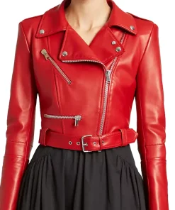 womens-red-faux-leather-crop-biker-jacket