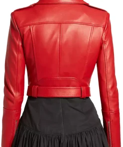 womens-red-faux-leather-crop-biker-jacket