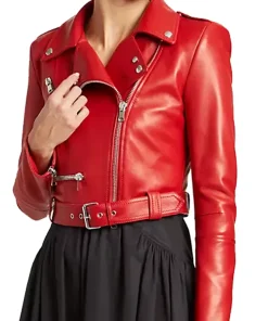 womens-red-faux-leather-crop-biker-jacket