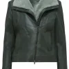 womens-shearling-green-faux-leather-jacket