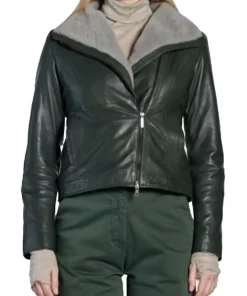 womens-shearling-green-faux-leather-jacket