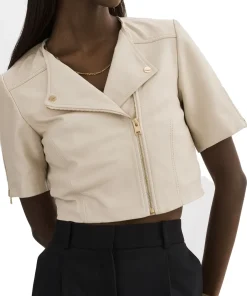 womens-short-sleeve-bone-faux-leather-biker-jacket