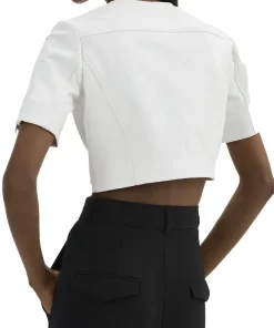 womens-short-sleeve-white-faux-leather-biker-jacket
