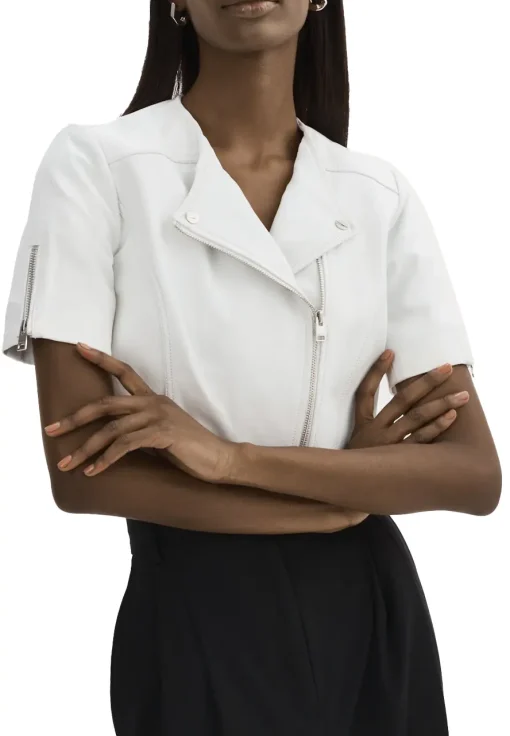 womens-short-sleeve-white-faux-leather-biker-jacket